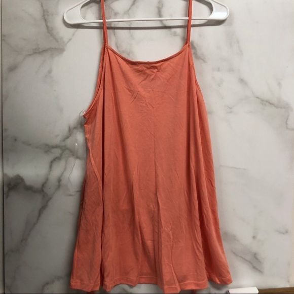 Lush Coral Pink Front Drawstring Camisole NWOT L - Picture 3 of 8